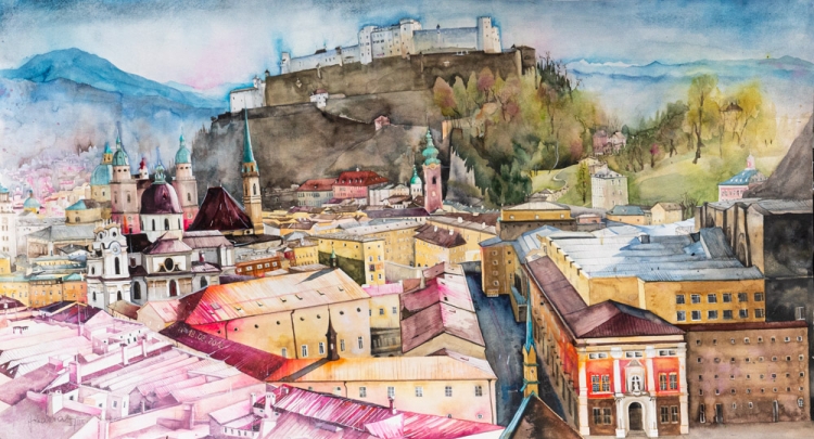 Johanna Kopp Aquarelle Aquarell Salzburg Malerei Kunst Malerin Salzburg