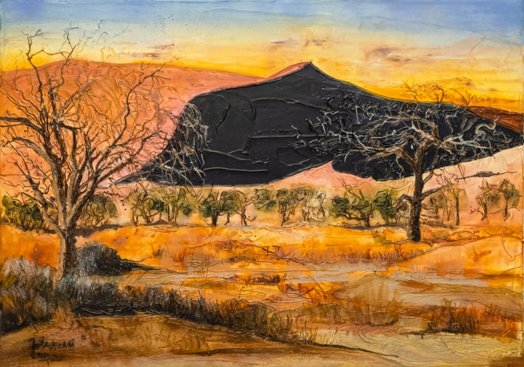 Johanna Kopp Mixed Media Collagen Collage Salzburg Malerei Kunst Malerin WÃ¼ste