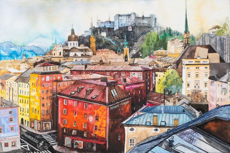 Johanna Kopp Mixed Media Collagen Collage Salzburg Malerei Kunst Malerin Salzburg