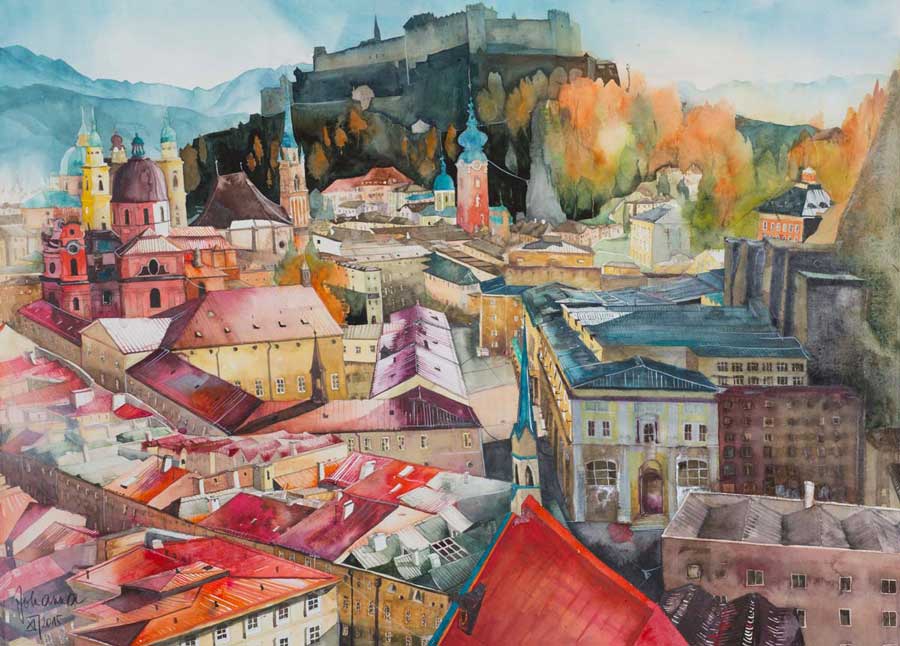 Johanna Kopp Aquarelle Aquarell Salzburg Malerei Kunst Malerin Salzburg