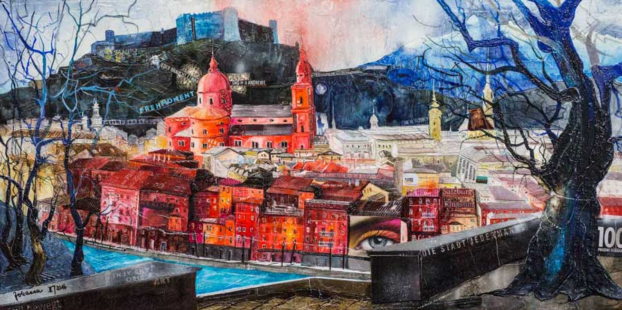 Johanna Kopp Mixed Media Collagen Collage Salzburg Malerei Kunst Malerin Salzburg