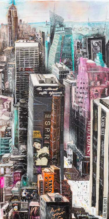 Johanna Kopp Mixed Media Collagen Collage Salzburg Malerei Kunst Malerin New York