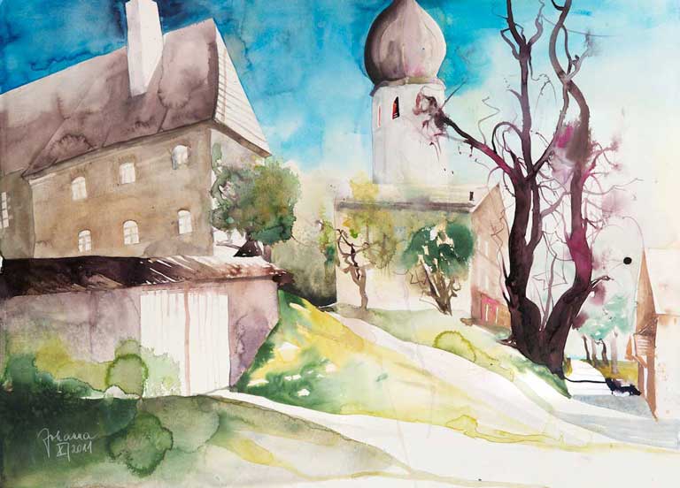 Johanna Kopp Aquarelle Aquarell Salzburg Malerei Kunst Malerin Frauenchiemsee