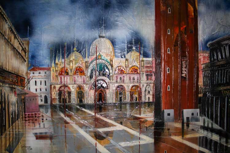 Johanna Kopp Mixed Media Collagen Collage Salzburg Malerei Kunst Malerin Venedig