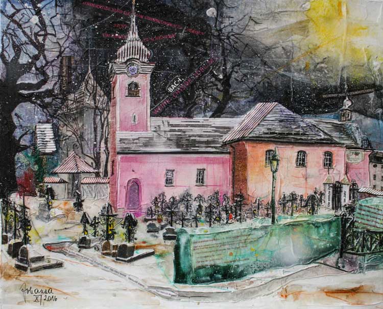 Johanna Kopp Mixed Media Collagen Collage Salzburg Malerei Kunst Malerin St Jakob
