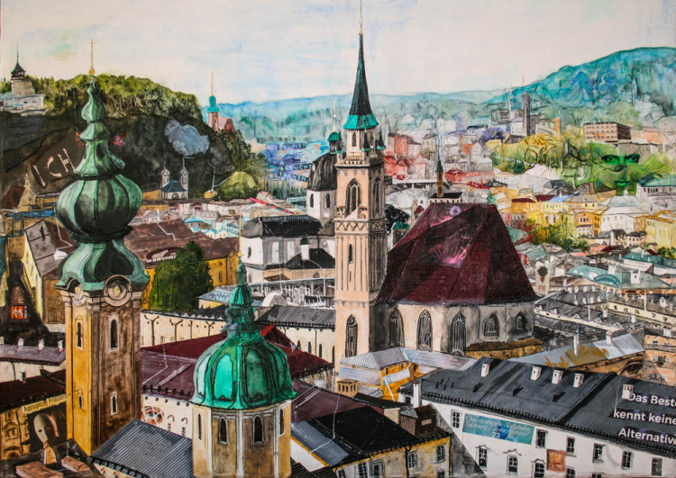 Johanna Kopp Mixed Media Collagen Collage Salzburg Malerei Kunst Malerin Salzburg