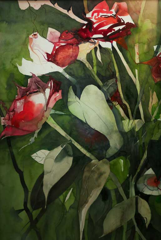 Johanna Kopp Aquarelle Aquarell Salzburg Malerei Kunst Malerin Rote Rosen