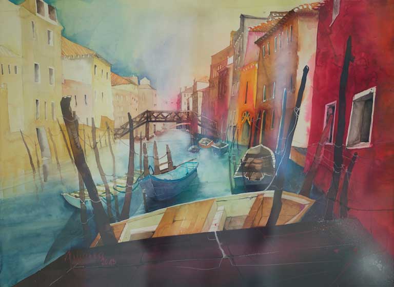 Johanna Kopp Aquarelle Aquarell Salzburg Malerei Kunst Malerin Venedig I