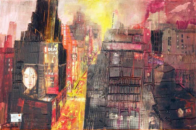 Johanna Kopp Mixed Media Collagen Collage Salzburg Malerei Kunst Malerin New York II