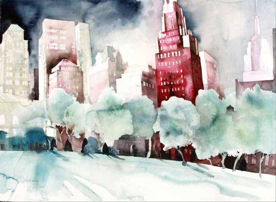 Johanna Kopp Aquarelle Aquarell Salzburg Malerei Kunst Malerin New York IV