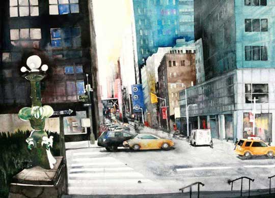 Johanna Kopp Aquarelle Aquarell Salzburg Malerei Kunst Malerin New York I